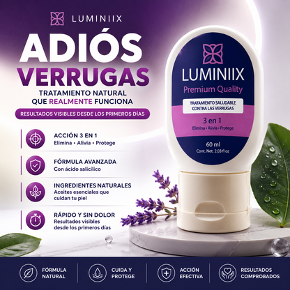 🔝LUMINIIX - Eliminador De Verrugas Sin Dolor - Hoy 50% Off